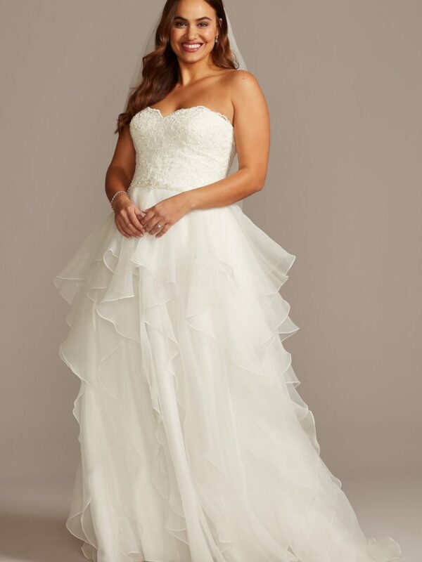 Beading and Lace Plus Size Ball Gown Wedding Dress Collection 4XL9WG3830