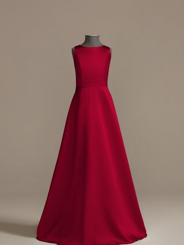 Sleeveless Satin A-Line Junior Bridesmaid Dress JB9923