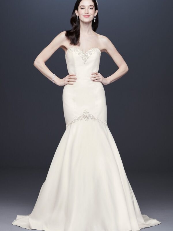 Beaded Satin Sweetheart Mermaid Wedding Dress Collection WG3962