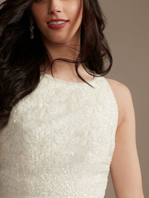 Beaded Tank Wedding Separates Top WGIN4891